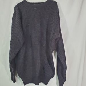 Windridge Black Chunky Knit Sweater